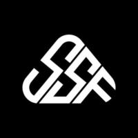 conception créative du logo de lettre ssf avec graphique vectoriel, logo ssf simple et moderne. vecteur