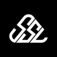 conception créative du logo lettre ssl avec graphique vectoriel, logo ssl simple et moderne. vecteur