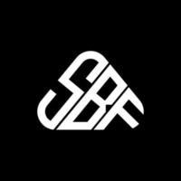 conception créative du logo de lettre sbf avec graphique vectoriel, logo sbf simple et moderne. vecteur