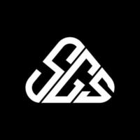 conception créative du logo de lettre sgs avec graphique vectoriel, logo sgs simple et moderne. vecteur