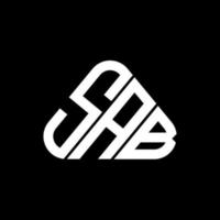 création de logo de lettre sab avec graphique vectoriel, logo sab simple et moderne. vecteur