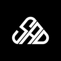 conception créative de logo de lettre triste avec graphique vectoriel, logo triste simple et moderne. vecteur
