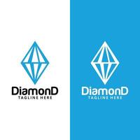 diamant logo icône vecteur isolé