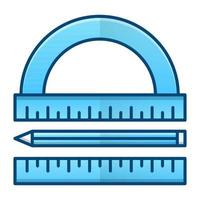 icône de mesure, adaptée à un large éventail de projets créatifs numériques. heureux de créer. vecteur