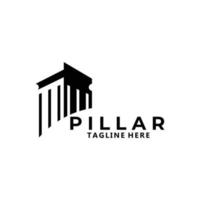pilier logo icône vecteur isolé