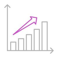 icône de croissance, adaptée à un large éventail de projets créatifs numériques. heureux de créer. vecteur