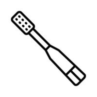 icône de brosse à dents, adaptée à un large éventail de projets créatifs numériques. heureux de créer. vecteur