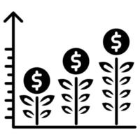 icône de croissance, adaptée à un large éventail de projets créatifs numériques. heureux de créer. vecteur