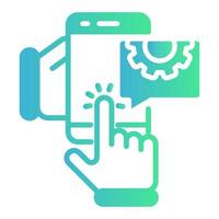 icône d'ingénierie mobile, adaptée à un large éventail de projets créatifs numériques. heureux de créer. vecteur