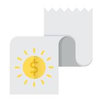 icône de rapport financier, adaptée à un large éventail de projets créatifs numériques. heureux de créer. vecteur
