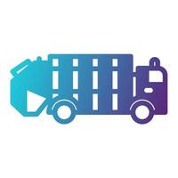 icône de camion de recyclage, adaptée à un large éventail de projets créatifs numériques. heureux de créer. vecteur