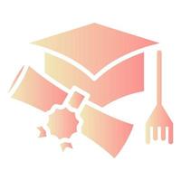 icône de graduation, adaptée à un large éventail de projets créatifs numériques. heureux de créer. vecteur