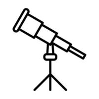 icône de télescope, adaptée à un large éventail de projets créatifs numériques. heureux de créer. vecteur
