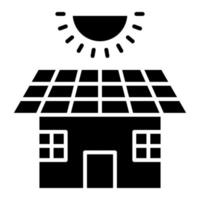 icône de la maison écologique, adaptée à un large éventail de projets créatifs numériques. heureux de créer. vecteur