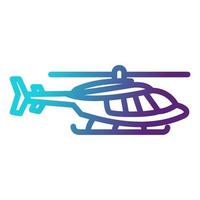 icône d'hélicoptère, adaptée à un large éventail de projets créatifs numériques. heureux de créer. vecteur
