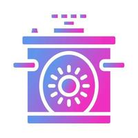 icône d'autocuiseur, adaptée à un large éventail de projets créatifs numériques. heureux de créer. vecteur