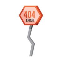 Erreur 404 dans les feux de circulation vecteur