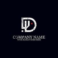 lettre initiale vecteur de conception de logo dv, idéal pour la marque de logo d'entreprise
