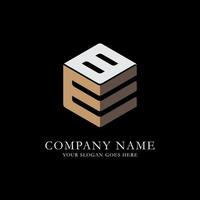 lettre nom eb monogramme logo design vecteur