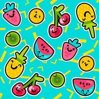 motifs de fruits d'été vecteur