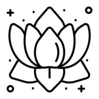 belle conception de vecteur de fleur de lotus