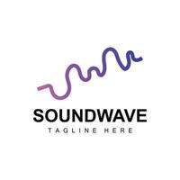 logo d'onde sonore et modèle d'icône de vecteur de tonalité sonore produit de marque de musique