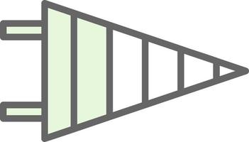 conception d'icône de vecteur de fanion