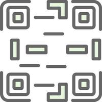 conception d'icône de vecteur de code qr