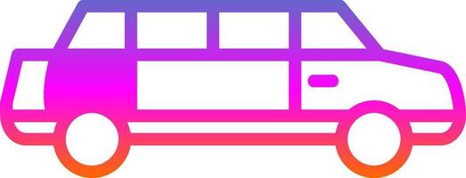 conception d'icône de vecteur de limousine