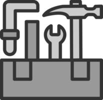 conception d'icône de vecteur de boîte à outils