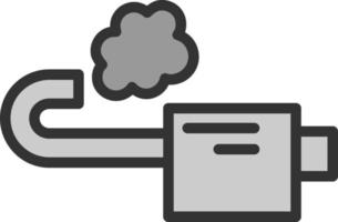 conception d'icône de vecteur d'échappement