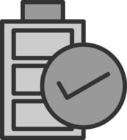 conception d'icône de vecteur de batterie