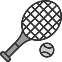 conception d'icône de vecteur de tennis