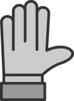 conception d'icône de vecteur de gant