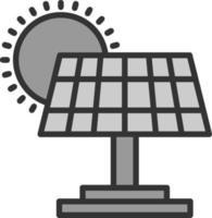 conception d'icône de vecteur de panneau solaire