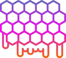 conception d'icônes vectorielles en nid d'abeille vecteur