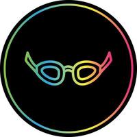 conception d'icône vectorielle de lunettes de natation vecteur