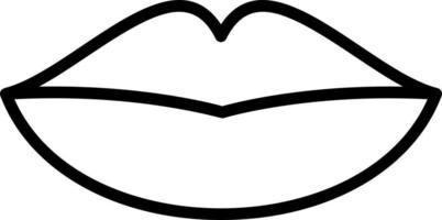 conception d'icône de vecteur de lèvre