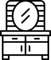 conception d'icône de vecteur de commode