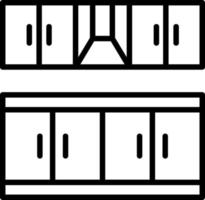 conception d'icône vectorielle de meubles de cuisine vecteur