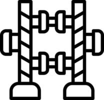 conception d'icône vectorielle parapodium vecteur