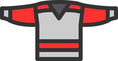 conception d'icône vectorielle de maillot de hockey vecteur