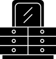 conception d'icône de vecteur de commode