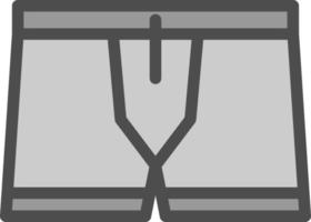 conception d'icône de vecteur de caleçon