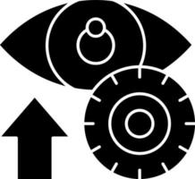 conception d'icônes vectorielles de lentilles de contact vecteur