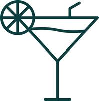 conception d'icône de vecteur de cocktail