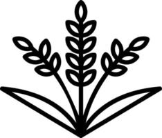 conception d'icône de vecteur de blé