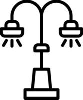 conception d'icône de vecteur de lampadaire