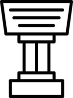 conception d'icône de vecteur de stand