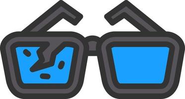conception d'icône vectorielle de lunettes de lecture vecteur